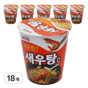 농심 새우탕컵 67g, 18개