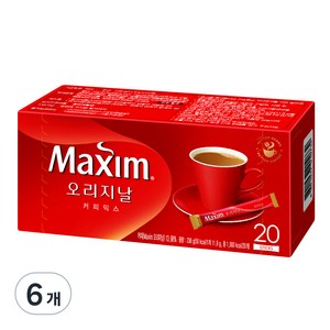 맥심 오리지날 커피믹스, 11.8g, 20개입, 6개