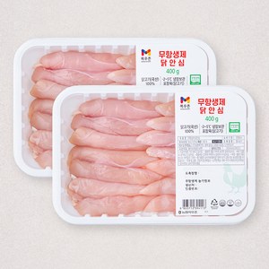 목우촌 무항생제 인증 닭안심 (냉장), 400g, 2팩