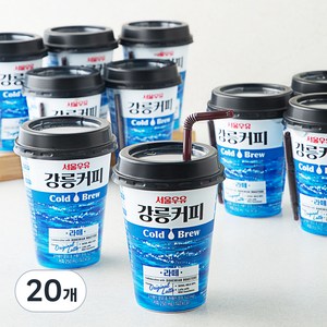 서울우유 강릉커피 콜드브루 라떼, 250ml, 20개