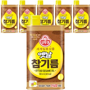 오뚜기옛날 참기름, 500ml, 6개