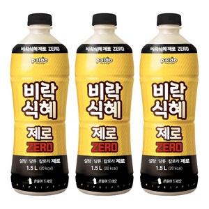 팔도 비락식혜 제로, 1.5L, 3개