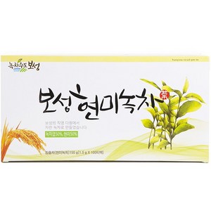 녹차수도보성 현미녹차 티백, 1.5g, 100개입, 1개