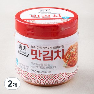 종가 맛김치, 750g, 2개