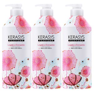 케라시스 러블리 앤 로맨틱 퍼퓸 린스, 980ml, 3개