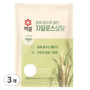 백설 자일로스 설탕, 2kg, 3개