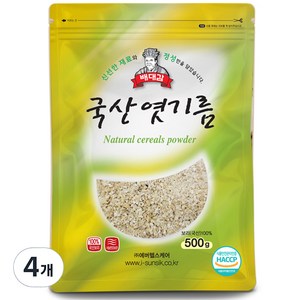 배대감 국산 엿기름, 500g, 4개