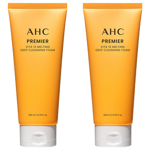 AHC 프리미어 비타 13 멜팅 딥 클렌징 폼, 200ml, 2개