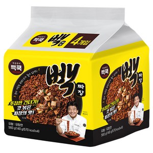 백쿡 빽짜장 140g, 4개