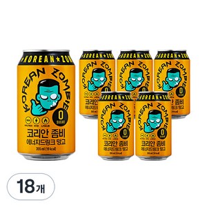 코리안 좀비 에너지드링크 망고, 355ml, 18개