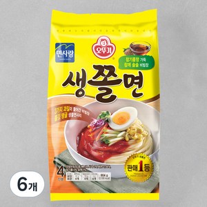 오뚜기 생쫄면 4인가족세트, 904g, 6개