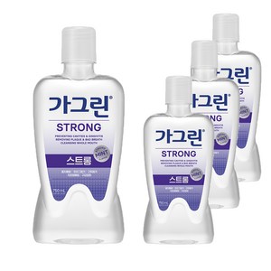 가그린 스트롱 구강청결제, 750ml, 4개