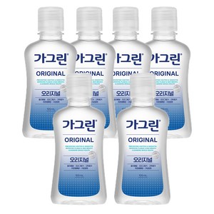 가그린 오리지널 구강청결제, 100ml, 6개