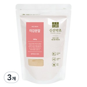 신선약초 쌀겨 미강가루, 3개, 300g