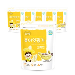 퓨어잇 핑거 길쭉한 과일스틱, 바나나, 30g, 6개