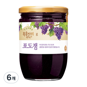 [복음자리] 과일잼(포도잼), 620g, 6개