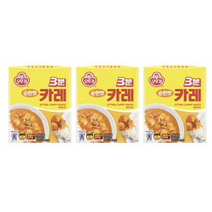 오뚜기 3분카레 순한맛, 200g, 3개