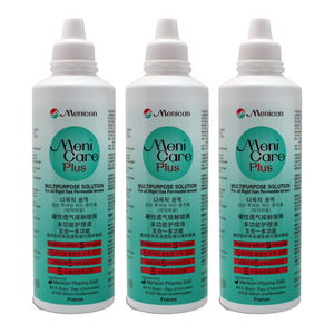 메니콘 메니케어 플러스 하드렌즈 드림렌즈 다목적 렌즈세정액, 3개, 250ml