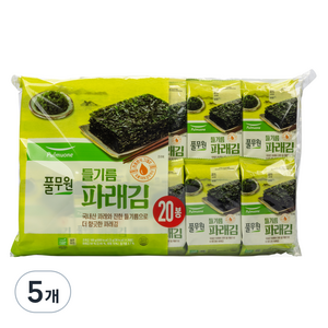 풀무원 들기름 파래김, 100g, 5개