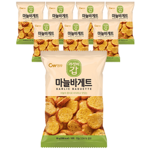 청우식품 마늘바게트, 65g, 8개