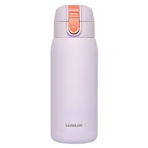 락앤락 스쿨핏 코튼캔디 원터치 텀블러, 바이올렛, 370ml, 1개