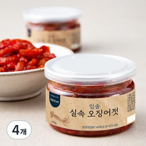 입술 실속 오징어젓, 4개, 150g