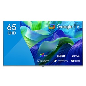 더함 4K UHD LED IPS 구글 OS SMART HOME60 24K1 TV, 165cm(65인치), NA652UHD, 벽걸이형, 방문설치