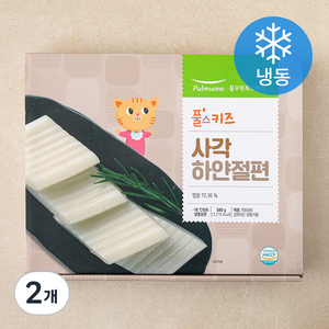 풀무원 풀스키즈 사각 하얀절편 (냉동), 580g, 2개