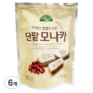 OrganicStory 찹쌀로 만든 단팥 모나카, 112g, 6개