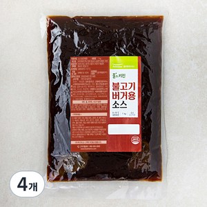 풀무원 풀스키친 불고기 버거용 소스, 1kg, 4개