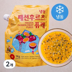 패션후르츠 퓨레 (냉동), 2개, 1kg