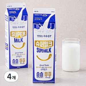 남양유업 맛있는우유GT 슈퍼밀크, 900ml, 4개