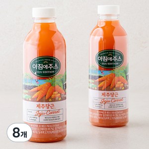 아침에주스 제주당근 주스, 8개, 750ml