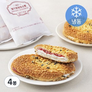 신라명과 딸기잼 맘모스빵 4개입 (냉동), 480g, 4봉