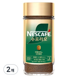 네스카페 수프리모 디카페인 아메리카노 병 원두커피믹스, 100g, 1개입, 2개