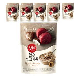 햇반 한우소고기죽, 420g, 10개