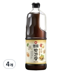 샘표 조림볶음용 맛간장, 1.7L, 4개