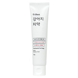 닥터블랭크 강아지 바르는 치약 딸기향, 80g, 1개