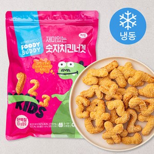 푸디버디 재미있는 숫자 치킨너겟 (냉동), 500g, 1개