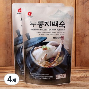 마니커 누룽지 백숙 냉장, 1kg, 4개