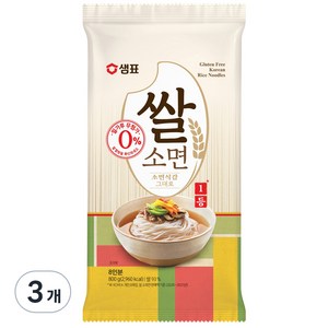 샘표 쌀 소면, 800g, 3개