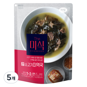 더미식 큰 소고기미역국, 500g, 5개