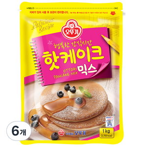 오뚜기 핫케이크 믹스, 1kg, 6개