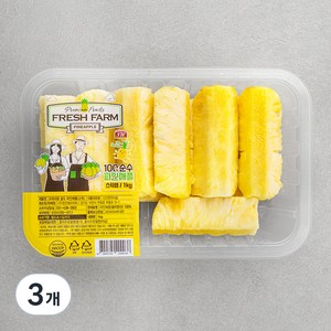 프레쉬팜 골드 파인애플 스틱, 1kg, 3개