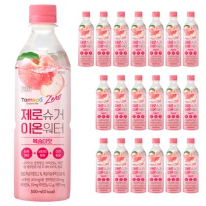 탐사 제로슈거 이온워터 복숭아맛, 500ml, 20개