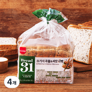 삼립 31가지 곡물 & 씨앗 식빵, 420g, 4개