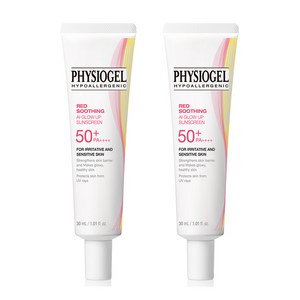 피지오겔 레드수딩 AI 글로우업 썬스크린 SPF50+ PA++++, 30ml, 2개