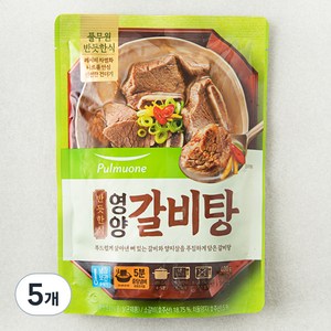 풀무원 반듯한식 영양갈비탕, 5개, 400g