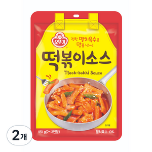 오뚜기 진한 멸치육수로 맛을 낸 떡볶이소스, 180g, 2개