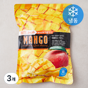 팜앤푸드 애플망고 (냉동), 1kg, 3개